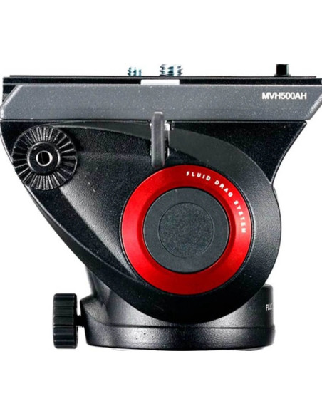 190x aluminum tripod + flat fluid video head MVH500AH
