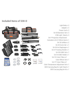 SA-D LED KIT WITH 3 S30 + ACCESSORIES
