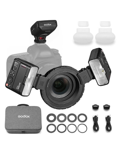 MF12 DK1 TTL Flash Macro Kit with X-PRO II-D Sony Transmitter