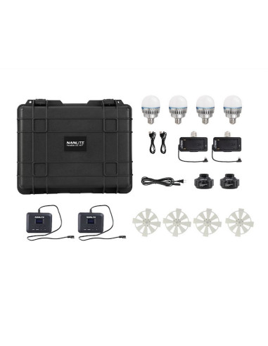 Pavo bulb kit 10c rgbww 4 pieces + accessories
