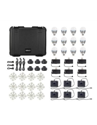 Pavo Bulb Kit 10c RGBWW 12 pieces + Accessories