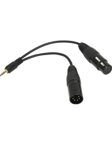 CB-DMX-3.5C-1/2 Splitter cable or splitter combiners for black cable