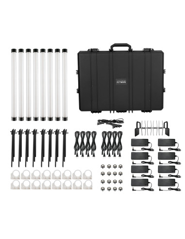 PAVOTUBE II 15XR LED RGB KIT 8 PIECES