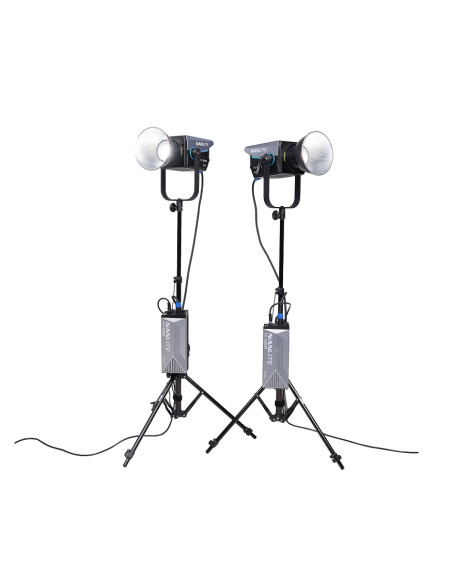 FC-500B LED BICOLOR 2-LIGHT TROLLEY CASE KIT WITH LIGHT STAND