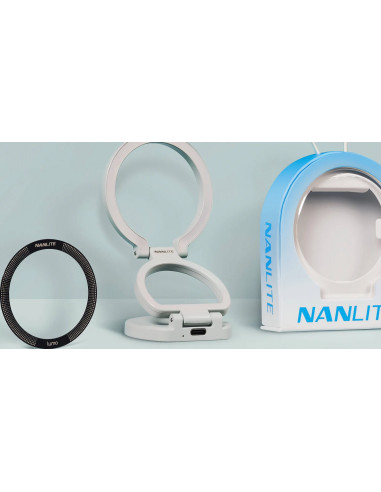Lumo Bi-Color LED Ring Light Mint Blue