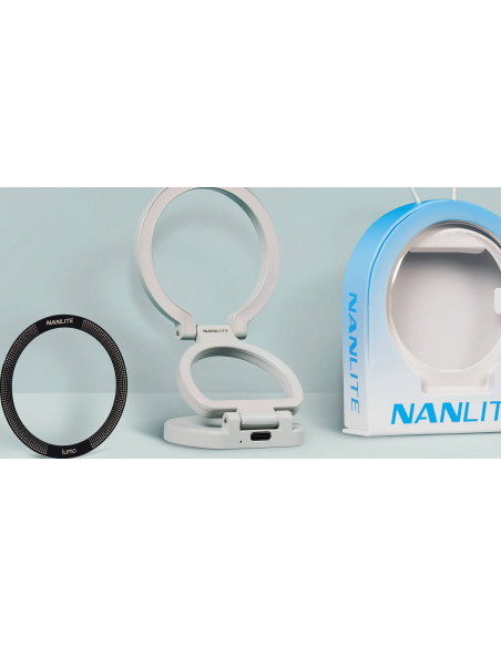 Lumo Bi-Color LED Ring Light Mint Blue