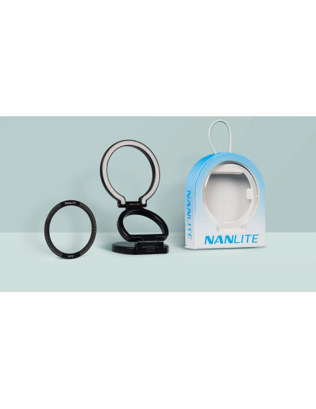 LUMO BI-COLOR LED RING LIGHT POLAR BLACK