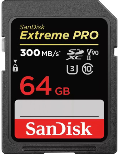 Extreme Pro 64GB SDXC UHS-II Class 10 V90 300MB / s