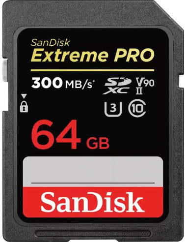 Extreme Pro 64GB SDXC UHS-II Class 10 V90 300MB / s