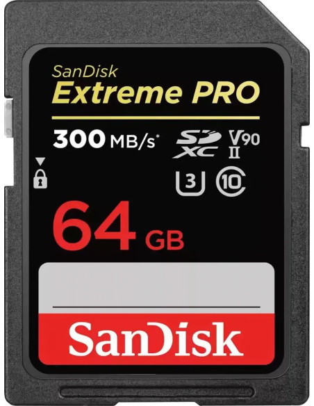 Extreme Pro 64GB SDXC UHS-II Class 10 V90 300MB / s