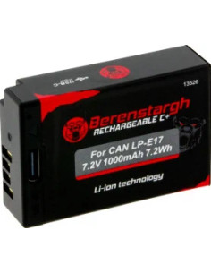 BERENSTARGH Battery With USB-C Input for CANON LPS-e17