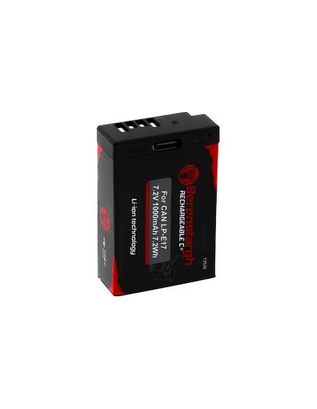 BERENSTARGH Battery With USB-C Input for CANON LPS-e17