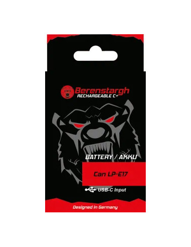 BERENSTARGH Battery With USB-C Input for CANON LPS-e17