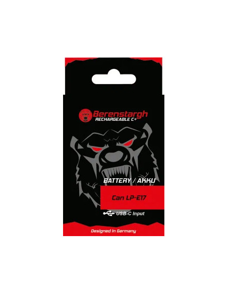 BERENSTARGH Battery With USB-C Input for CANON LPS-e17