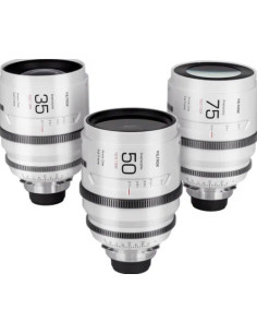 Full Frame Set of Lenses Epic Series 35 + 50 + 75mm Sony and Mount T2.0 1.33x, with suitcase 2