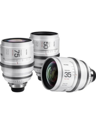 Full Frame Set of Lenses Epic Series 35 + 50 + 75mm Sony and Mount T2.0 1.33x, with suitcase
