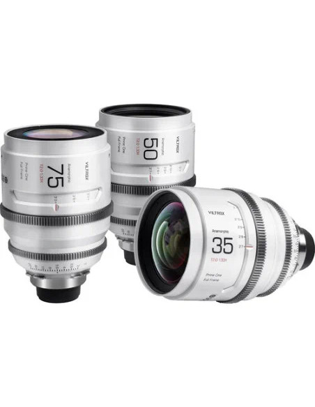 Full Frame Set of Lenses Epic Series 35 + 50 + 75mm Sony and Mount T2.0 1.33x, with suitcase