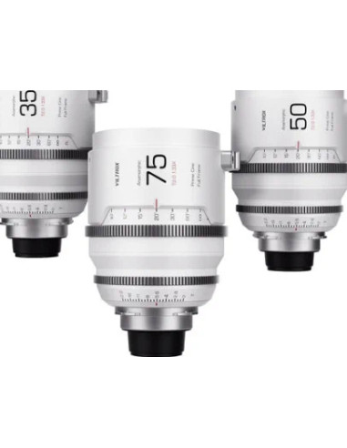 Full Frame Set of Lenses Epic Series 35 + 50 + 75mm Sony and Mount T2.0 1.33x, with suitcase