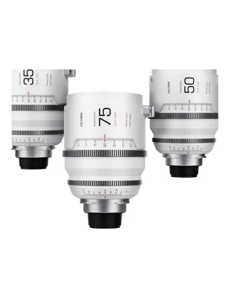 Full Frame Set of Lenses Epic Series 35 + 50 + 75mm Sony and Mount T2.0 1.33x, with suitcase