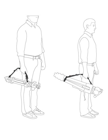 Shoulder strap for tripods