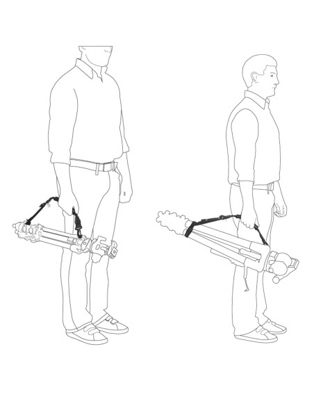 Shoulder strap for tripods
