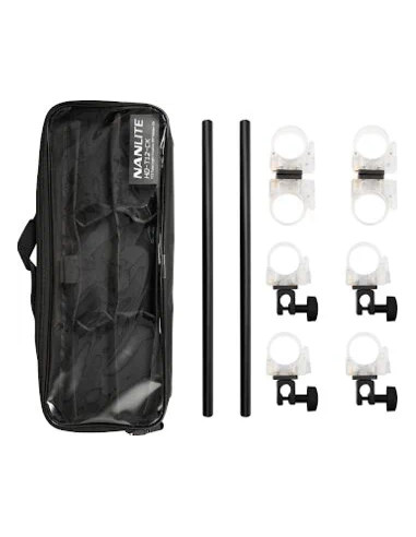 Kit 2 bars with clamp for pavotubes - 395mm