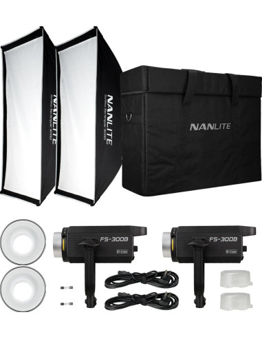 FS-300B bicolor double kit with stands and bag