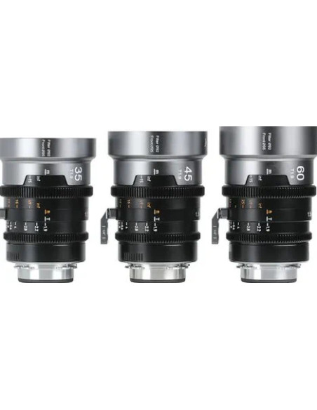 IRONSTAR SET / 1.9 1.5X ANAMORPHIC FULL FRAME CINE (35mm, 45mm, 60mm) Blue Flare EF / PL