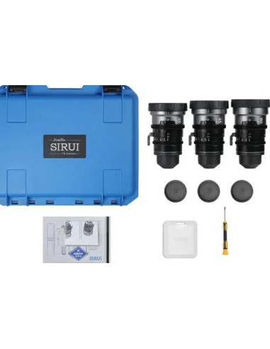 IRONSTAR SET / 1.9 1.5X ANAMORPHIC FULL FRAME CINE (35mm, 45mm, 60mm) Blue Flare EF / PL