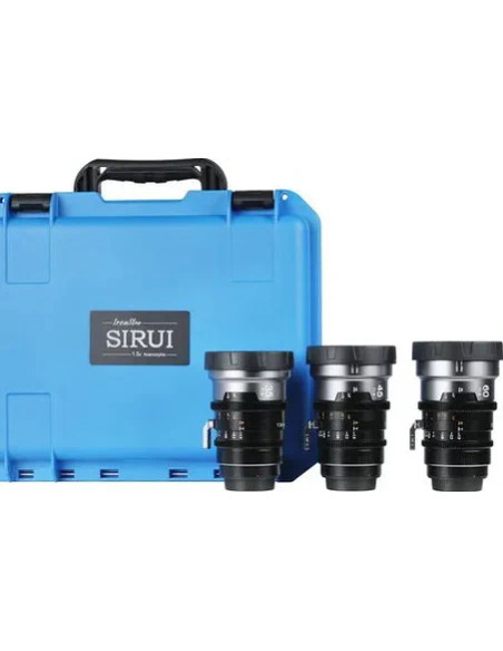 IRONSTAR SET / 1.9 1.5X ANAMORPHIC FULL FRAME CINE (35mm, 45mm, 60mm) Blue Flare EF / PL
