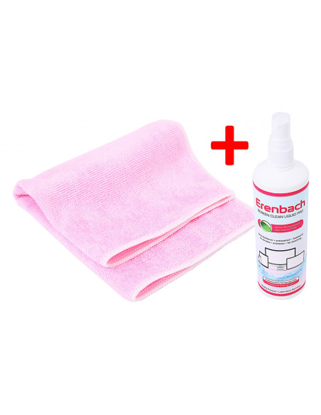 Erenbach 250 ml Professional Cleaning Liquid for Display and Microfiber Cloth 30 x 30 cm