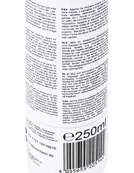 Erenbach 250 ml Professional Cleaning Liquid for Display and Microfiber Cloth 30 x 30 cm