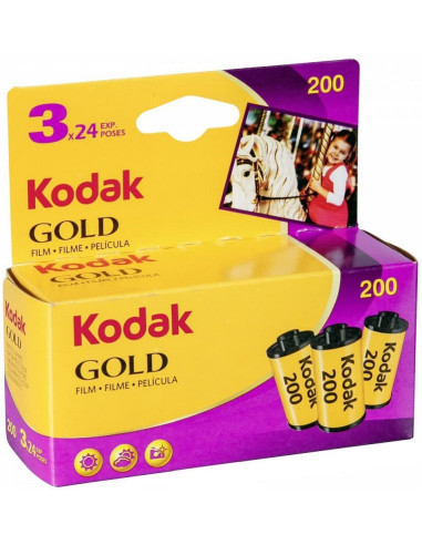 TriPack Color Roll Gold 200 35mm 3x24 Photos