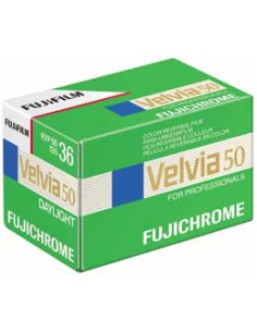 Fujichrome Velvia 50 color film for 36 poses