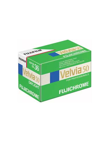 Fujichrome Velvia 50 color film for 36 poses
