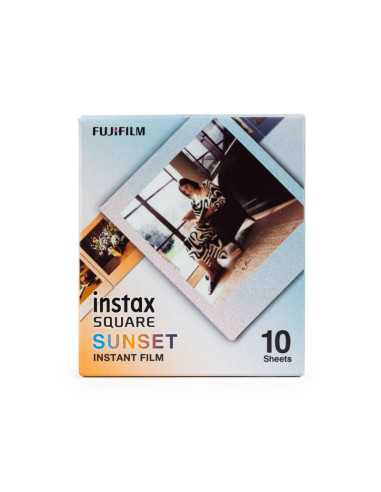 Instax Square Sunset Film for Instant 10 pcs 62 x 62 mm