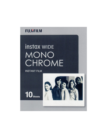 10 Instax Films Wide Movie Black and White
