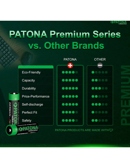 Premium 10 Pieces Alkaline AA Mignon LR06 Battery