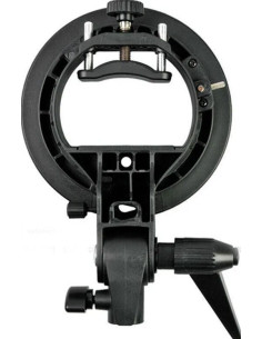 Speedlite S2 bracket for flash with Bowens connection with 60cm softbox and bag 2