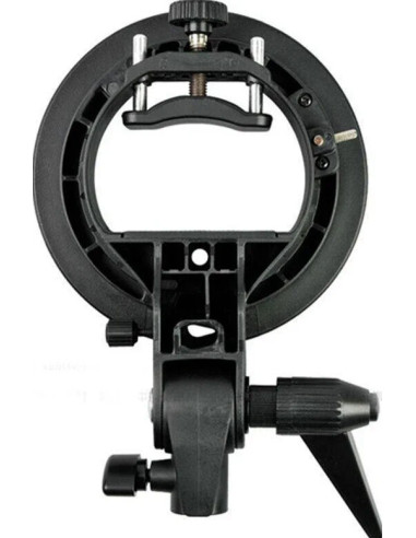 Speedlite S2 bracket for flash with Bowens connection with 60cm softbox and bag