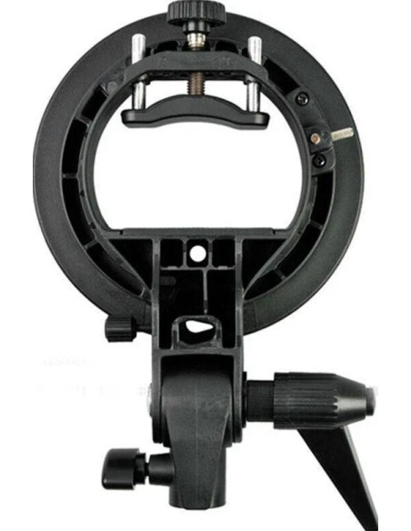 Speedlite S2 bracket for flash with Bowens connection with 60cm softbox and bag