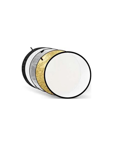 Reflector 5 in 1 gold, silver, black, white, transparent - 60cm