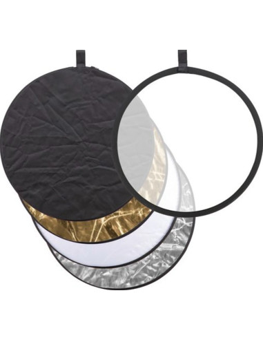 Reflector 5 in 1 gold, silver, black, white, transparent - 60cm
