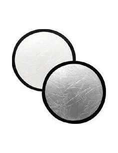 50 cm white circular reflective panels - silver 2