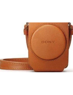 LCS-RXG Soft leather case for brown RX100 series cameras