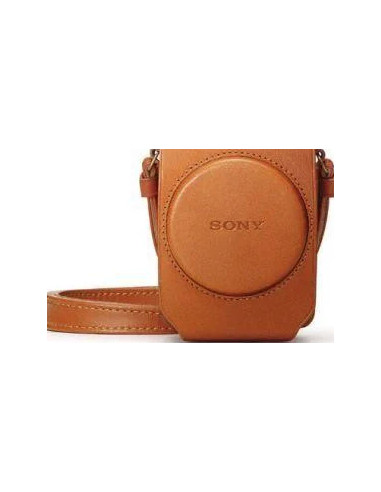 LCS-RXG Soft leather case for brown RX100 series cameras