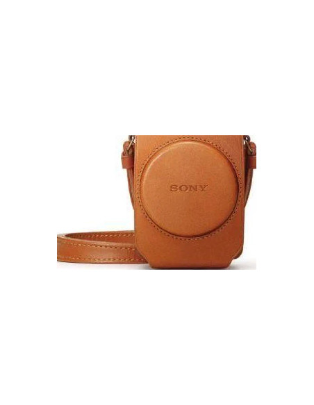 LCS-RXG Soft leather case for brown RX100 series cameras