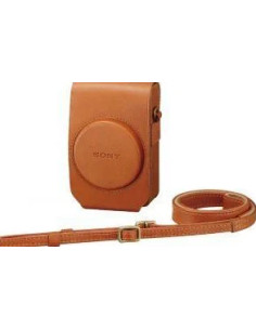 LCS-RXG Soft leather case for brown RX100 series cameras 2
