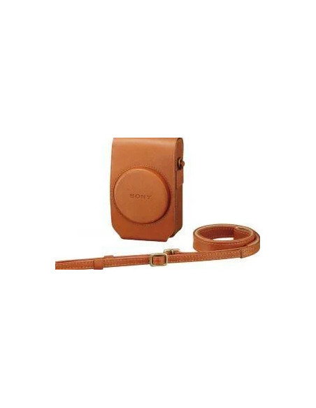 LCS-RXG Soft leather case for brown RX100 series cameras