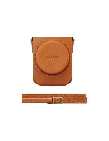 LCS-RXG Soft leather case for brown RX100 series cameras
